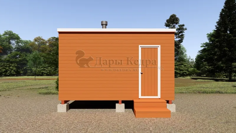 Баня «Парус» из кедра 4х2,2 метра
