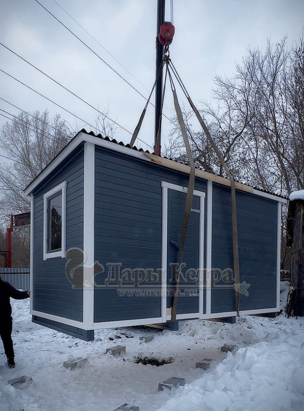 Каркасно-щитовая баня из кедра «Оптима»